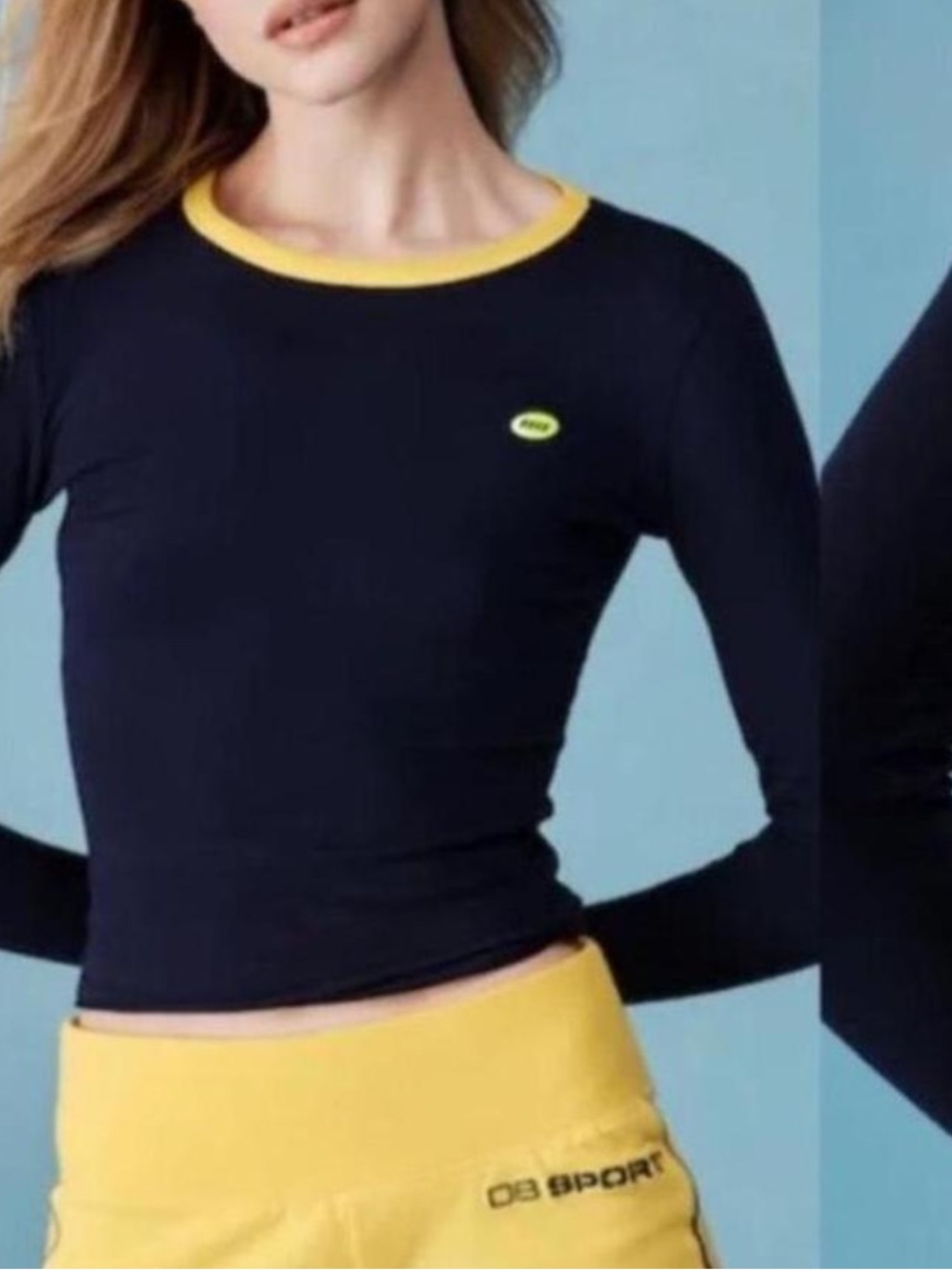 Dairy Boy The Everyday Long Sleeve Tee in Classic Navy